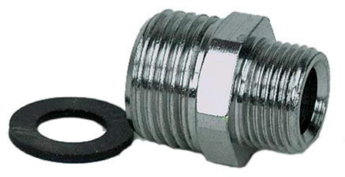 Övergångsnippel, R15utv x R20utv - ÖVERGÅNGSNIPPEL R15XR20 KROM INSEX