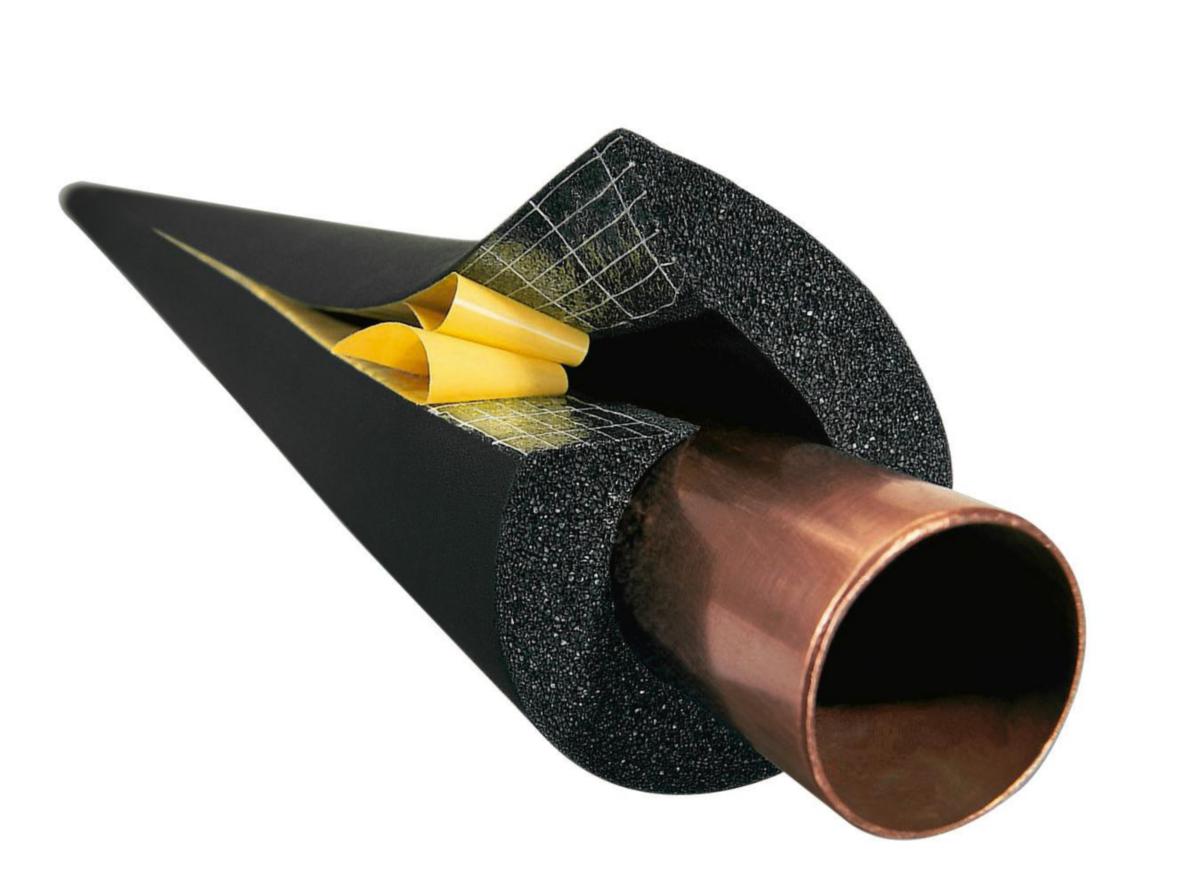 Cellgummiisolering AF/ArmaFlex AF-3, Förlimmad slang med ökande isolertjocklek (tolerans±1,5 mm) - AF/ARMAFLEX AF-3-076-A FÖRLIMMAD RÖRISOLERING 2M/ST