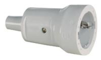Jordad skarvuttag, PVC.