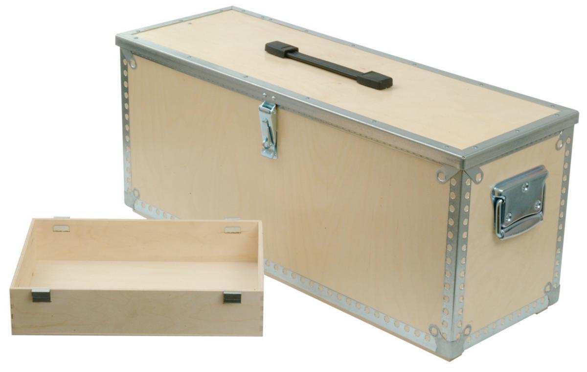 Verktygslåda med en insatslåda - VERKTYGSLÅDA PLYWOOD 1071009 740X250X300MM INV.