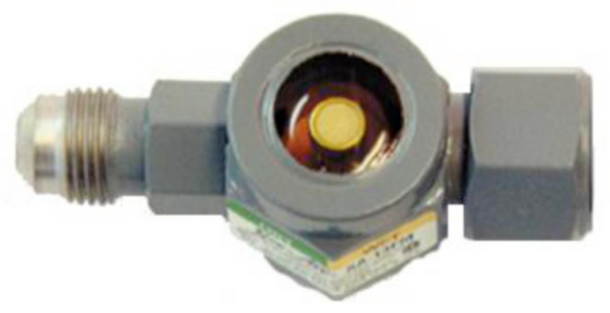 Synglas - Flare inv. x flare utv. - SYNGLAS MED FUKTINDI SA-12FM 1/4 SAE INV X 1/4 SAE UTV