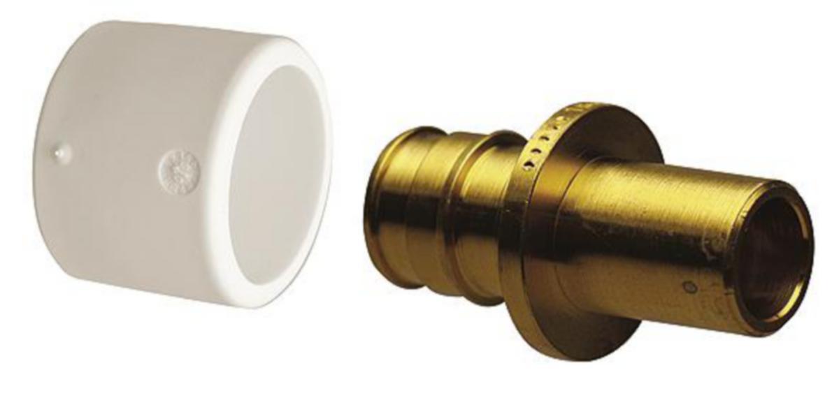 Radiatoradapter rak med slät ände, Q&E DR, Uponor - 15X15 RAK NIPPEL MED SLÄTÄNDE TILL PEX-RÖR QUICK & EASY