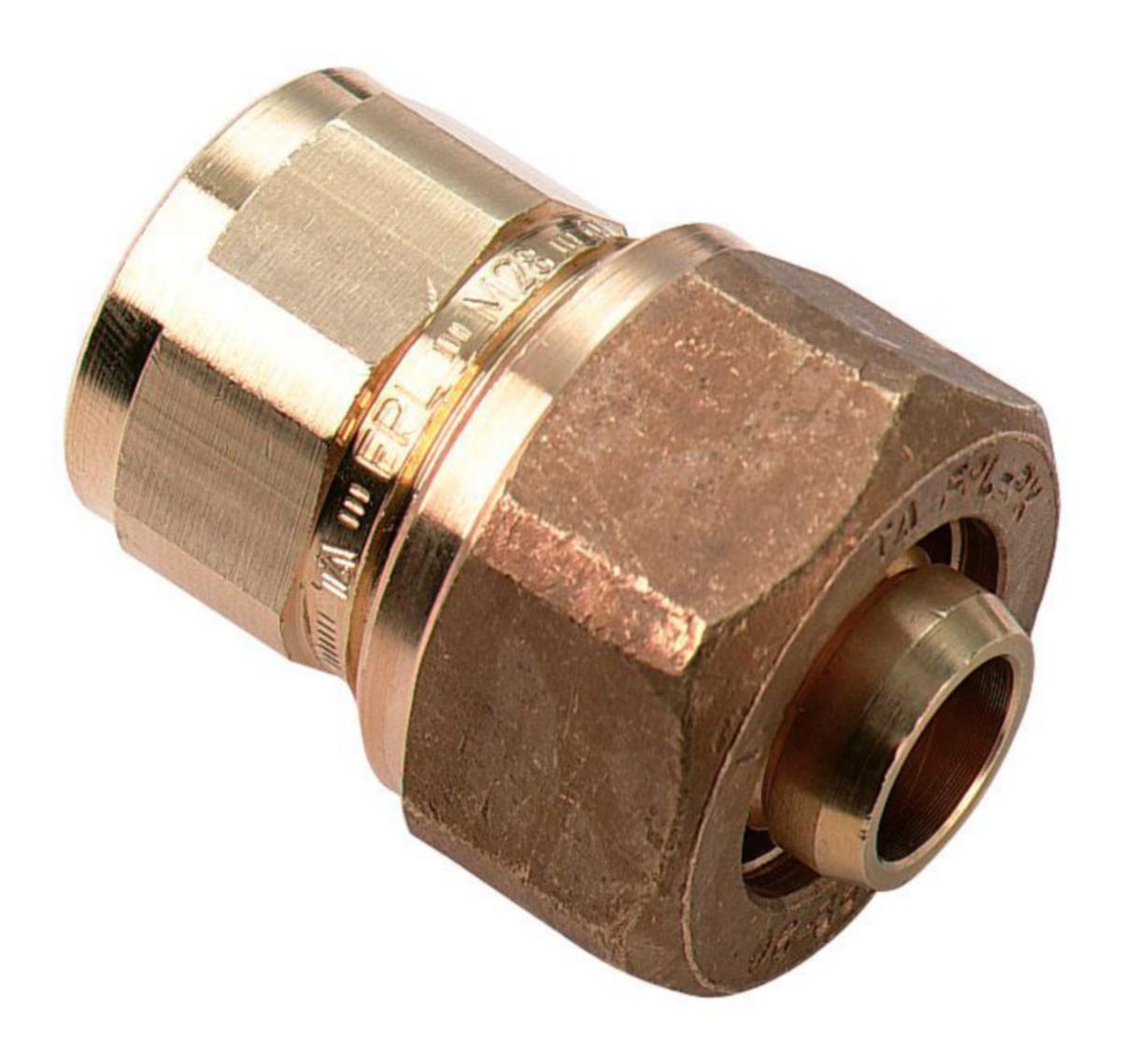 Koppling, med stödhylsa för PEX, TA 602, FPL - 20XR15 FPL-KOPPLING FÖR PEX DYXINV GG 53602-020