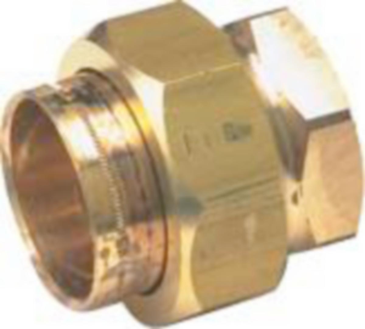 Koppling rak cu x invändig gänga - 18XG20 METALLKOPPLING RAK CU-INV GG SMS 1010