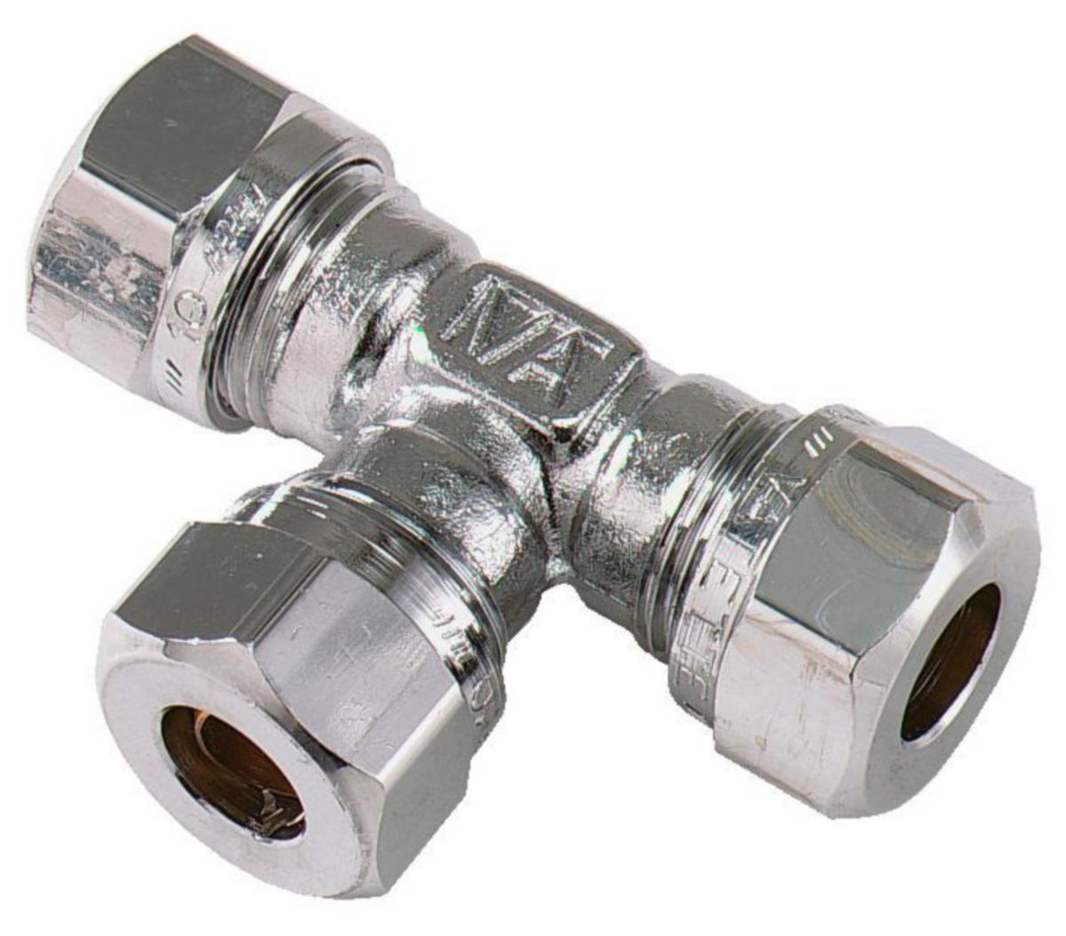 T-koppling 90° VA 1150, krom, Vatette - 15 FKR VATETTE KOPPLING T-RÖR VA 1150
