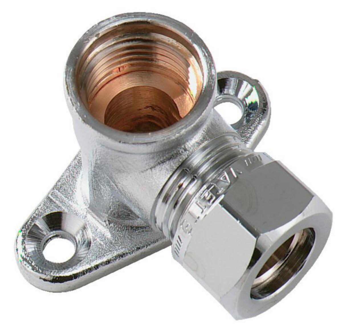 Ventilfäste VA 1175, förkromade, Vatette - KOPPARRÖRSVENTILFÄSTE VATETTE FKR 15XR15