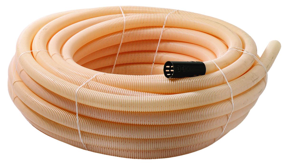 Jordbruksdränering PVC - 128x113MM PVC DRÄNERINGSRÖR STANDARD, RULLE 20M