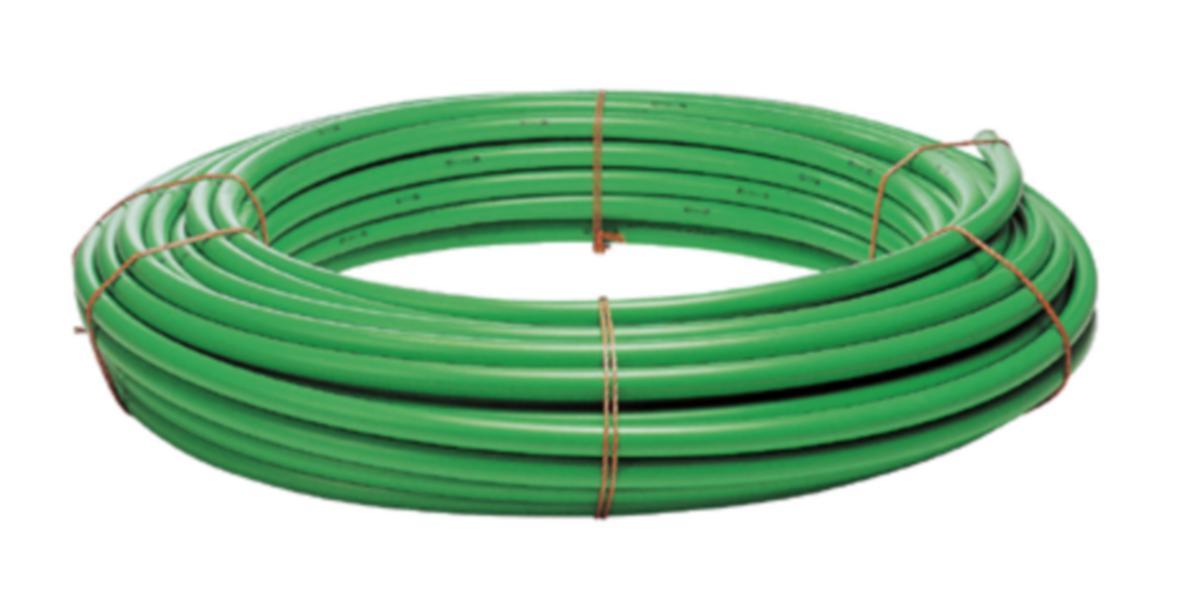 Kabelrör SRN, slät, grön, i ring - KABELRÖR PEM 32/28 GRÖN (100M) SLÄTA