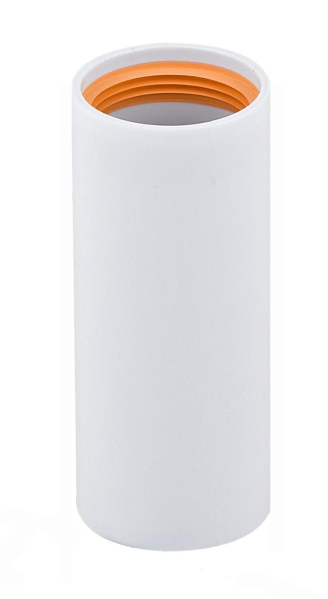 Muff, PP, Faluplast - 40 SKARVMUFF FP 74610 PP VIT MED GUMMITÄTNING