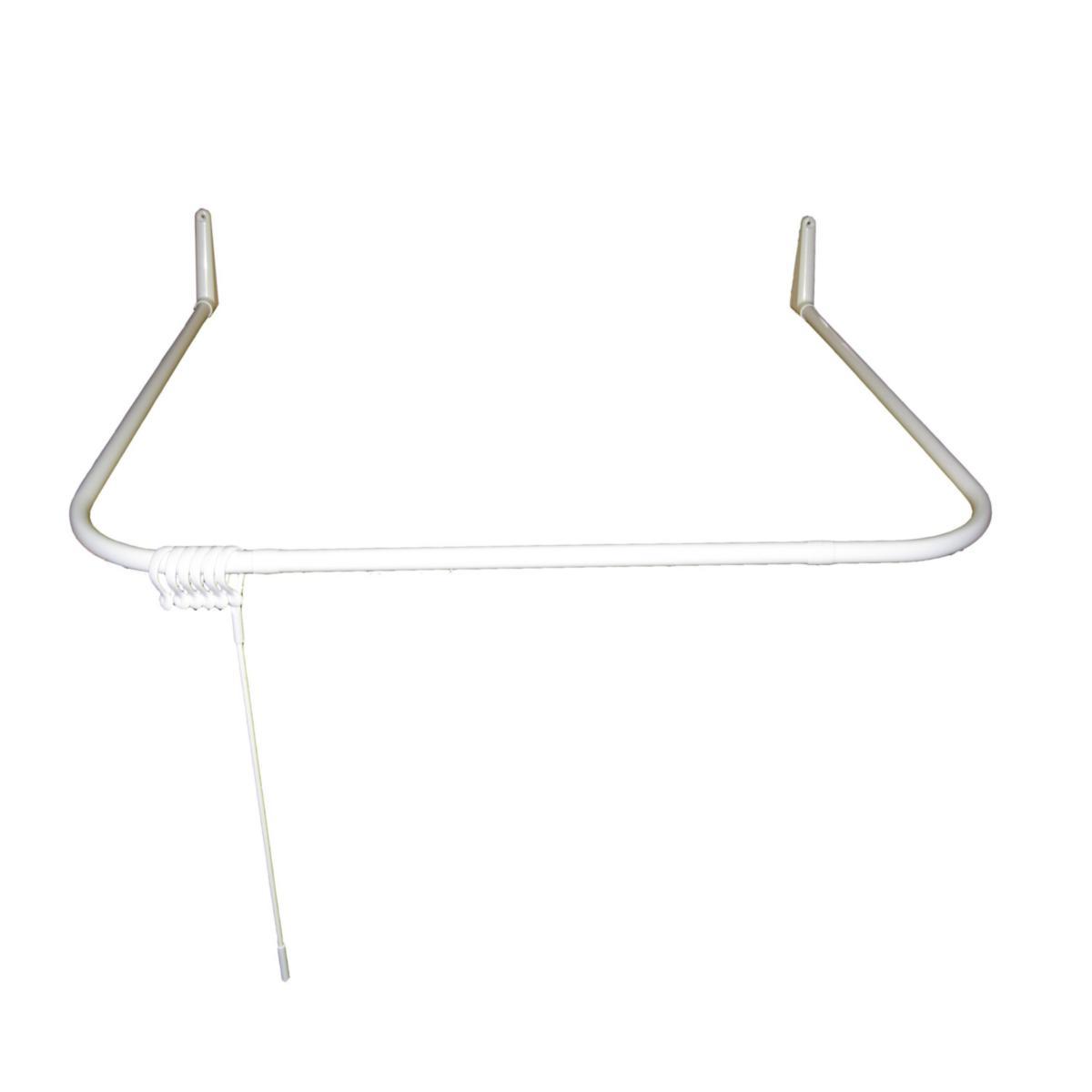 Duschstång U-form 121 - DUSCHSTÅNG 121 85X95X85CM U-FORM VINKEL VIT