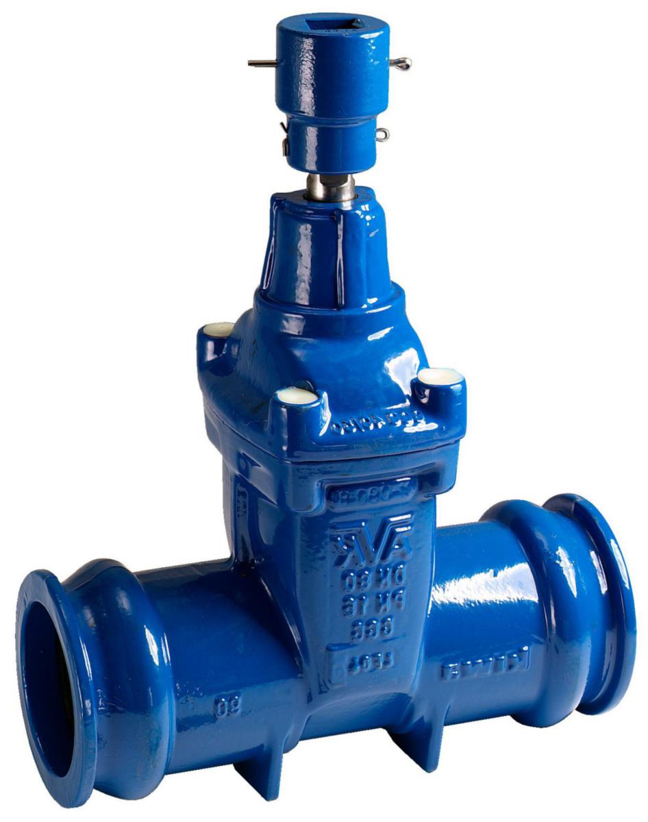 Slussventil AVK Serie 01/80 - 110 AVK SLUSSVENTIL PN 16 MED PVC-MUFFAR