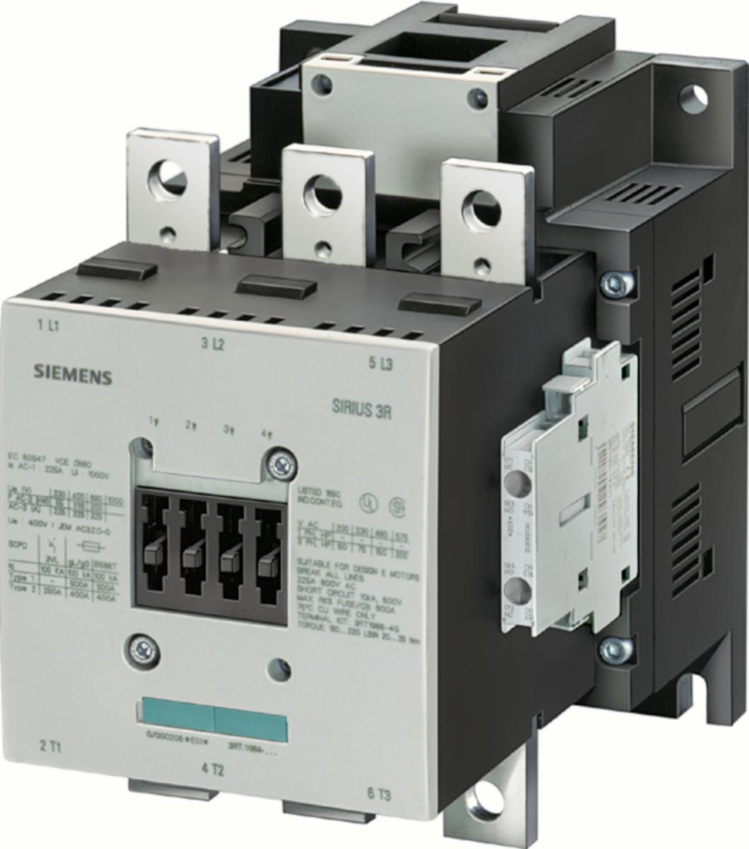 Kontaktor 3RT10 S10 3-polig AC- eller DC-spole - KONTAKTOR 132KW 220-240V 2S+2Ö 3RT1065-6AP36