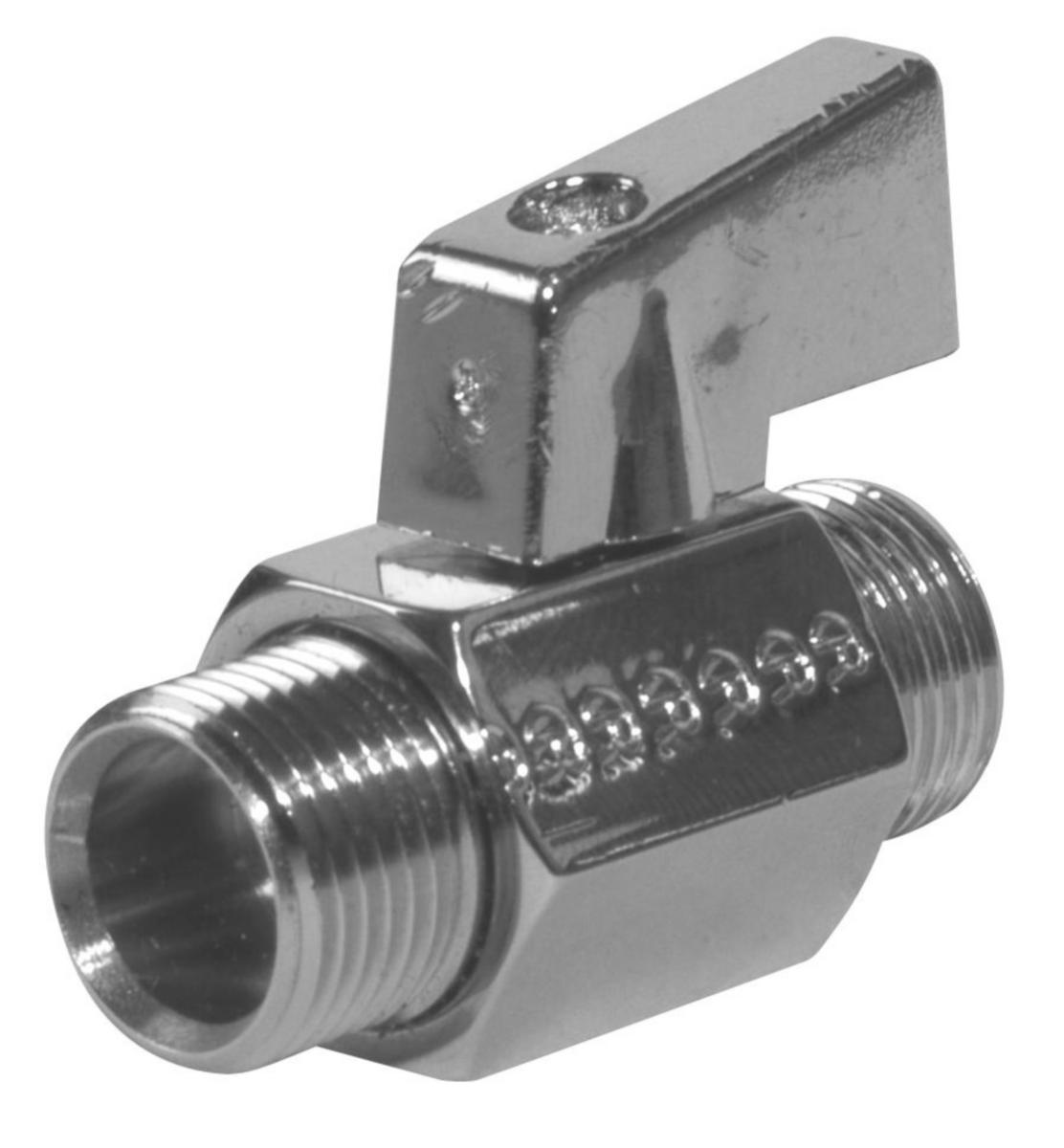 Minikulventil utv gg med vred - KULVENTIL M VRED UTV GG 1/2" FÖRKROMAD