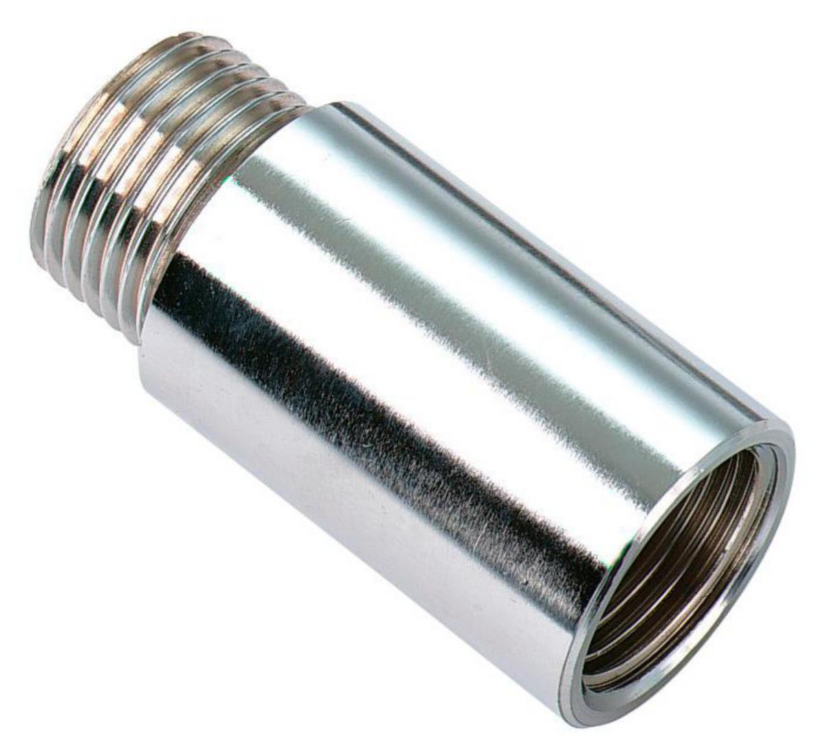 Förlängningsmuff förkromad - FÖRL.MUFF 15 L= 40 FKR