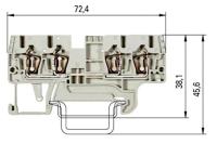 Dubbelplint 2+2 2,5 mm²