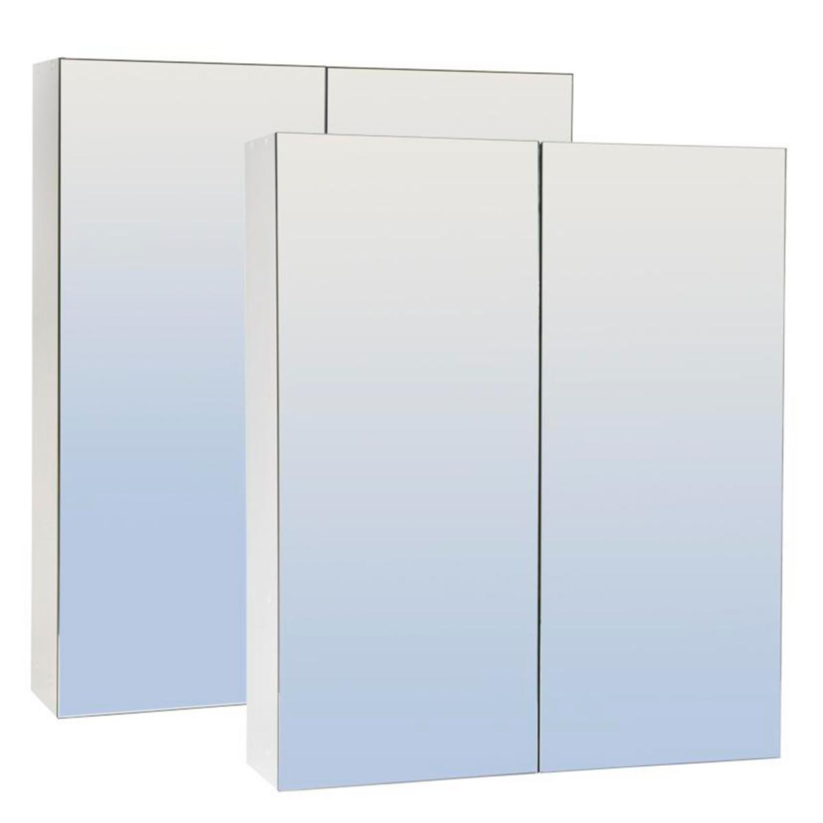 Badrumsskåp Skåform 6 Mirro/Cristallo - BADRUMSSKÅP SKÅFORM MIRRO 6 DUBBELSPEGLAR 550X650MM