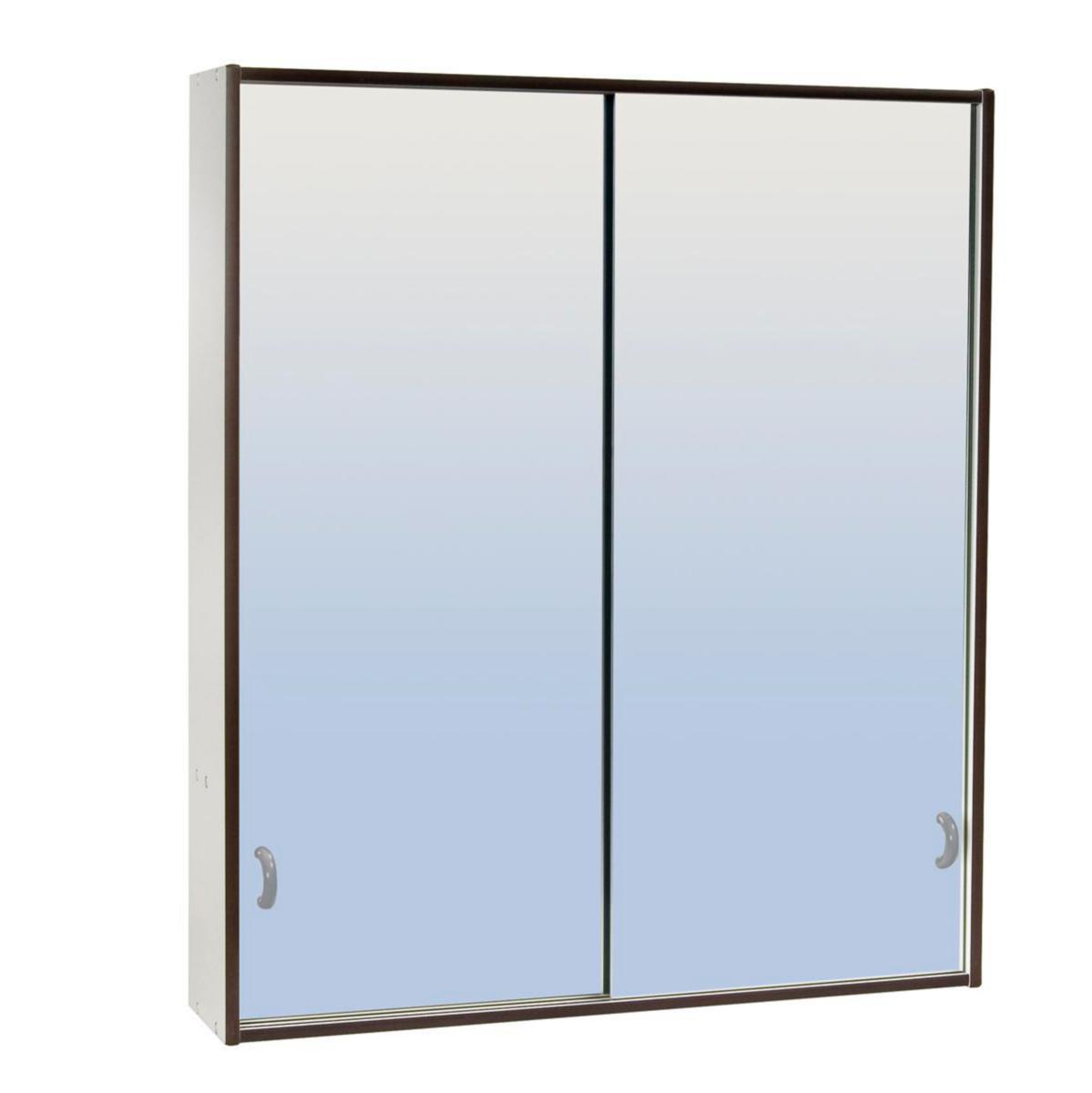 Badrumsskåp Skåform 19 Basic - BADRUMSSKÅP SKÅFORM BASIC 19 SPEGELSKJUTDÖRRAR 600X700MM