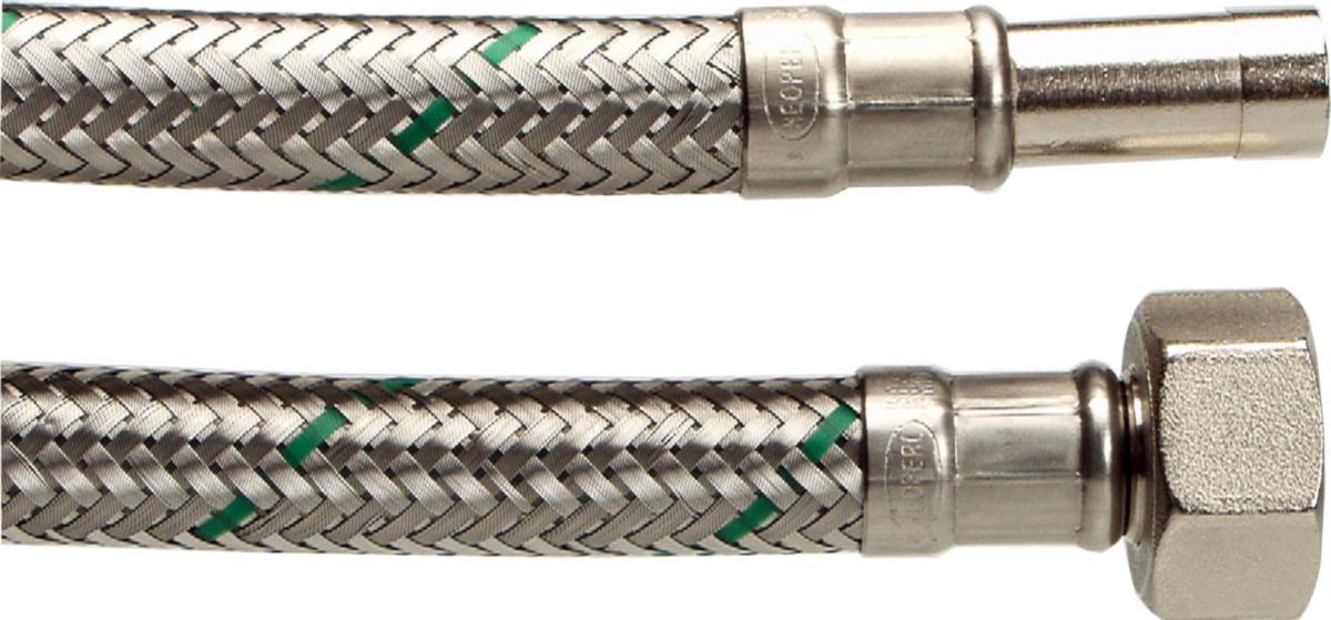 Anslutningsslangar rak/slät, Softpex - R15X12MM WC.SLANG SPX8 L=0.5M. 15 LEK.MUTTER/12MM SLÄTÄNDE