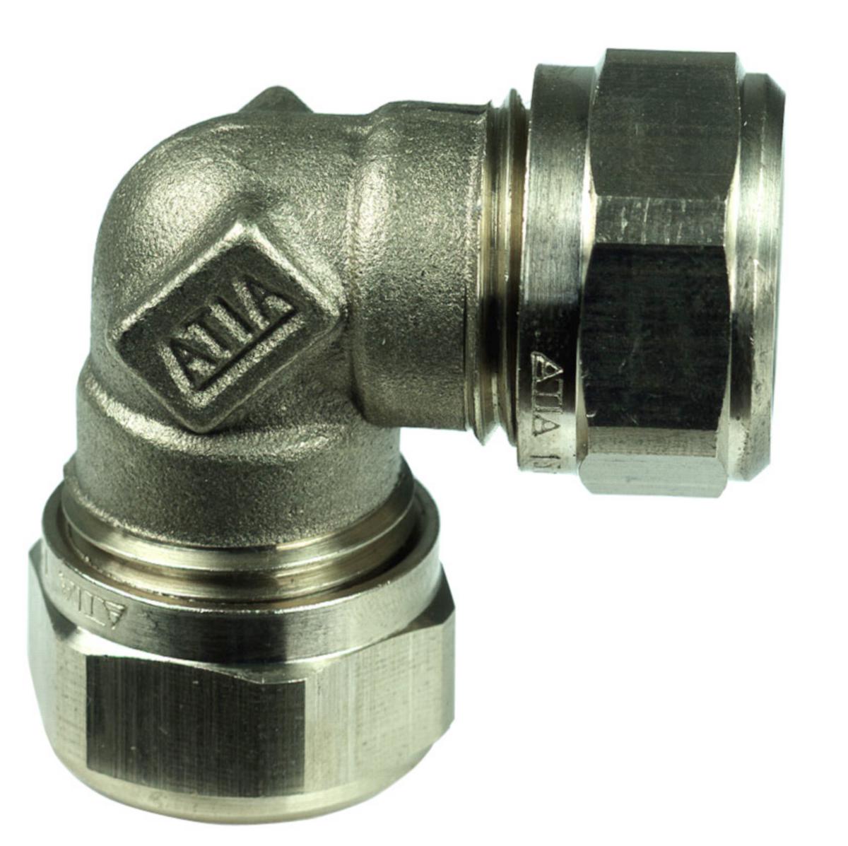 Klämringskoppling vinkel koppar-koppar - KOPPARRÖRS-VINKEL 15MM