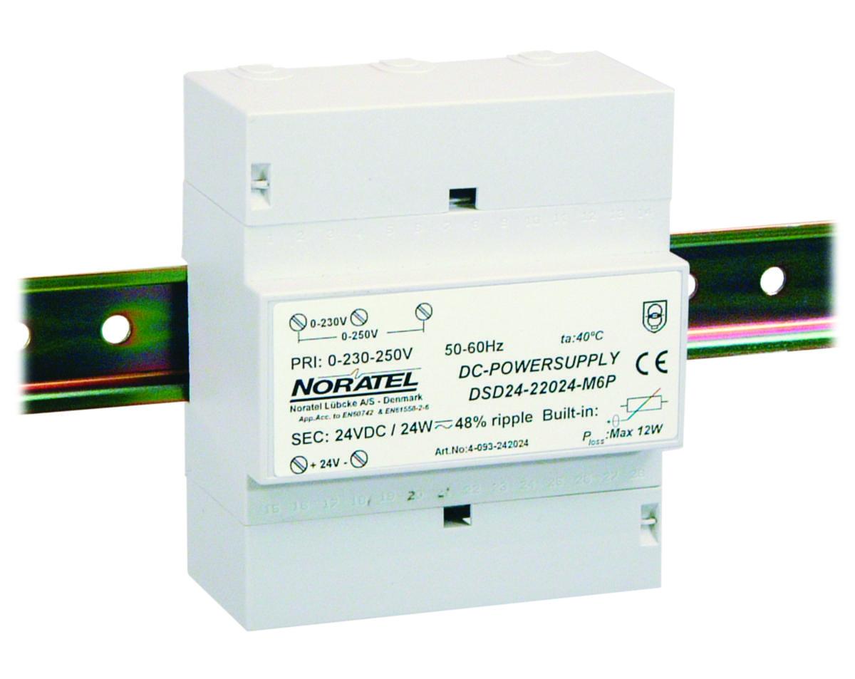 Strömförsörjning Typ DSD 230/24 V DC - LIKRIKTARE OFILT 230/24VDC 24W DSD24-2024M6P IP40
