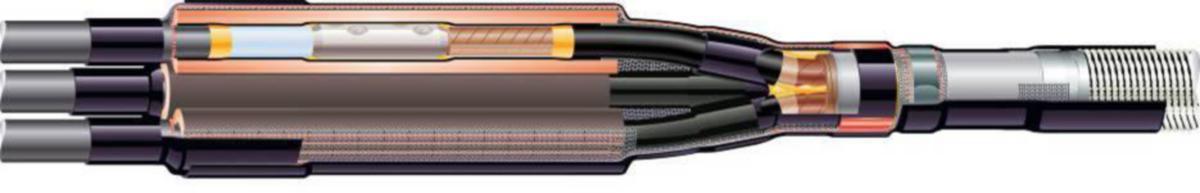 Kabelskarv 12kV, MXSU övergång - SKARV MXSU-12A/3XU-3SB-SE02 25-70/25-95 3-LED 12 KV