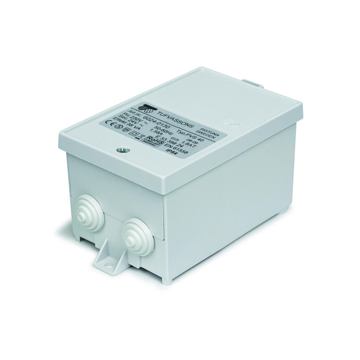 Transformator PVS 230V/48V för fast montage - TRANSFORMATOR PVS100A230/48VM FAST/SKRUV MONTAGE 96VA IP54