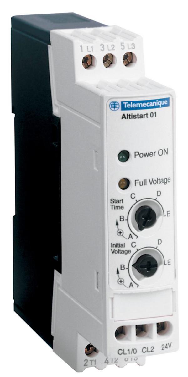 Mjukstarter ATS01N1 0,37 till 7,5kW 3-fas 200-480 V - MJUKSTART 3A 110-480V ATS01N103FT