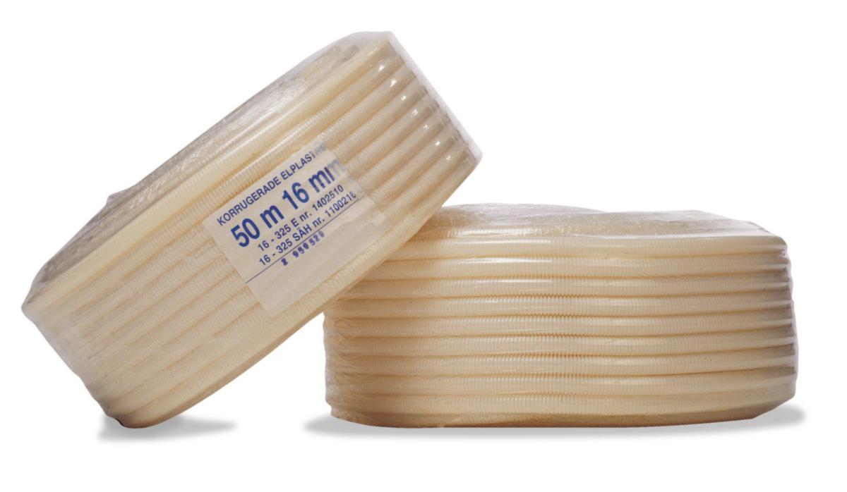 Flexrör, Flexibla VP-rör - FLEXRÖR 16 BEIGE 50M 750N FÖR INGJUTNING