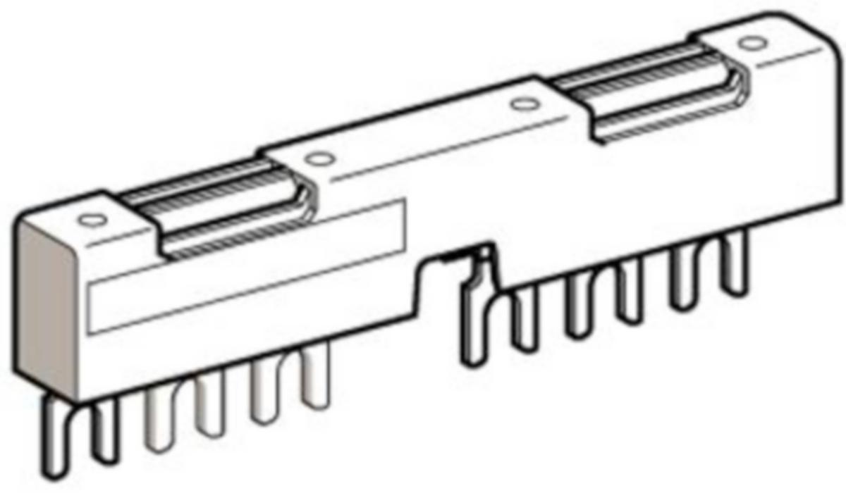 Överkopplingsskena GV2 - ÖVERKOPPLINGSSKENA 4PL/45MM GV2G445