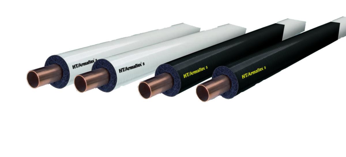 Rörisolering HT/ArmaFlex S, slangar i vit foliebeklädnad, isolertjocklek 13mm (tolerans±1,5 mm) - HT/ARMAFLEX S HT-13X012-SWH VIT RÖRISOLERING 2M/ST