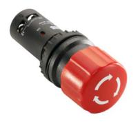 Svamptryckknapp Compact för nödstopp 30mm