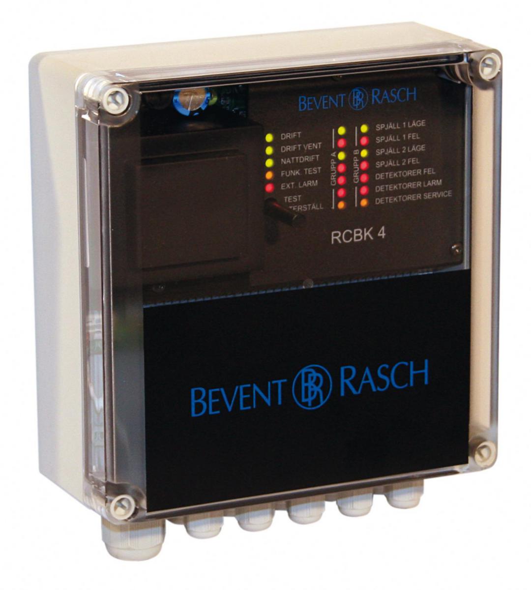 Kontrollenhet RCBK4, Bevent Rasch - KONTROLLENHET RCBK4 4 SPJÄLL/4 RÖKDETEKTORER