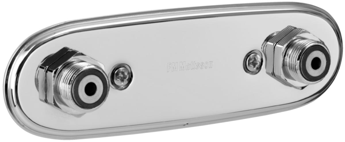 Blandarfästen Garbo för dold rördragning, 150 c/c, FMM - FMM 9206-2150 BL.FÄSTE R20X15 PEX RÖR 150 RUNDAT FKR.