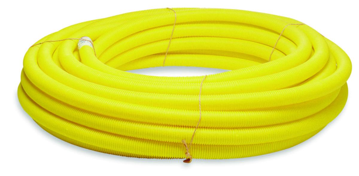 Kabelrör SRN DVS, korrugerade, gul, i ring - KABELRÖR DVS 110/95 GUL 50M 