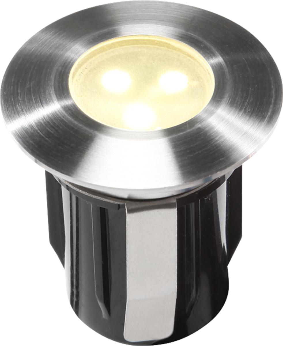 Trädgårdsbelysning LED, decklight, Alpha - TRÄDGÅRDSB ALPHA DECKL X1LED VARMVIT 12V 0.5W STÅLRVS316