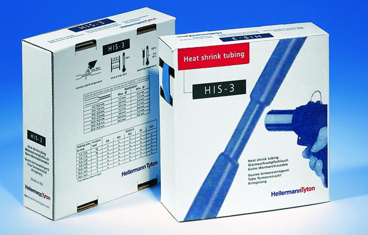 Krympslangar, HIS-3 - KRYMPSLANG 3,0/1,0 SVART 10M HIS-3 I BOX