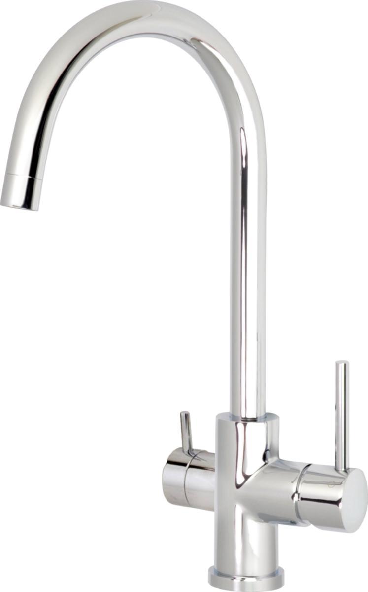 1-greppsblandare för diskbänk, med dm-avst, Imperia 2U, ADORA® - KÖKSBL ADORA U-PIP M DM-AVST KROM 12829.00 IMPERIA 2U