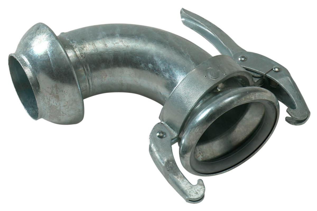 Koppling modell 42, KRKB Böj 90° modell 42, varmgalvaniserad - 102X90GR KRKB GALV BÖJ MOD 42