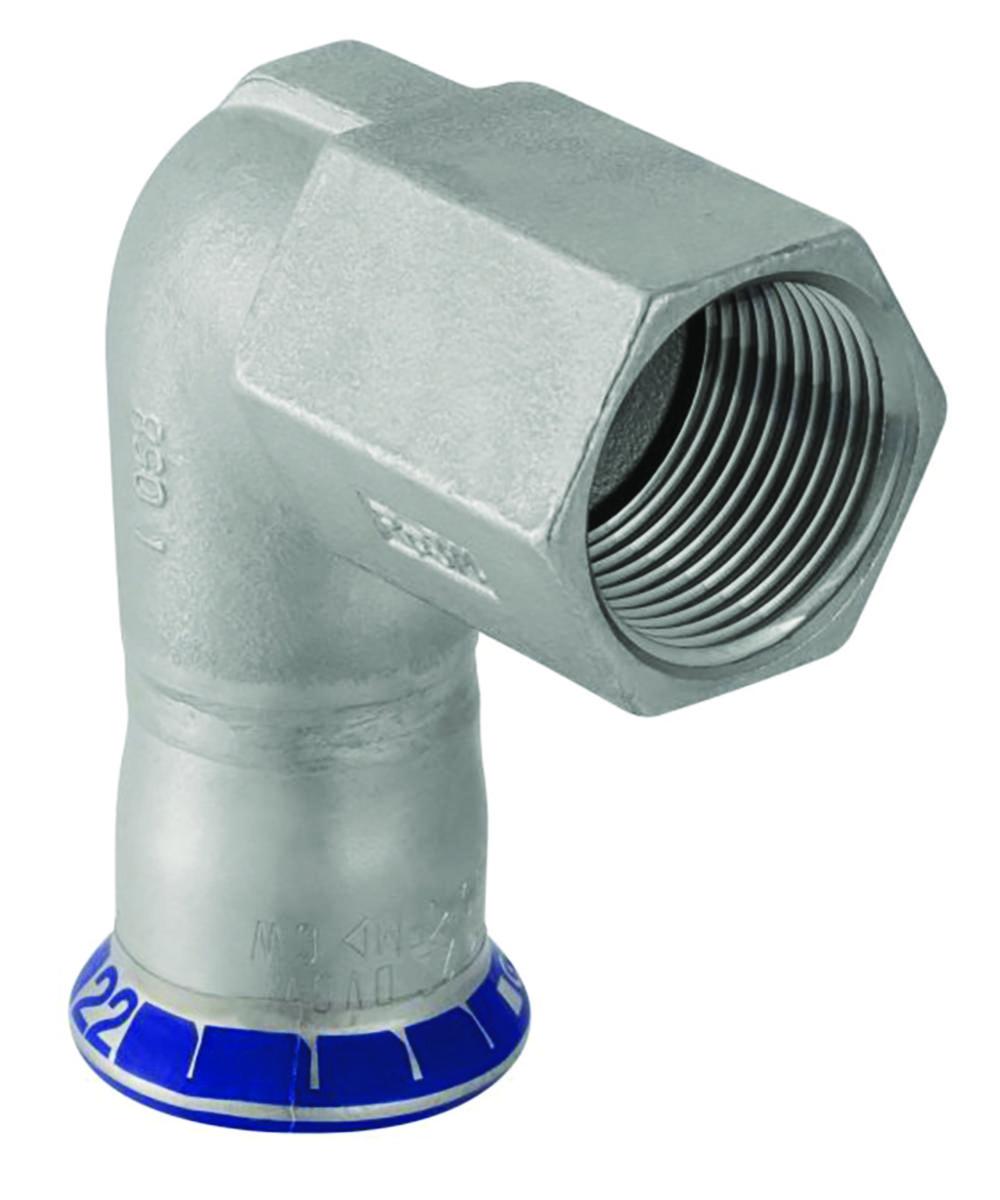 Vinkel 90° 1-muff/inv gg, rostfritt, Mapress - 28-1" VINKEL 90GR 1M INVGG MPF ROSTFRITT