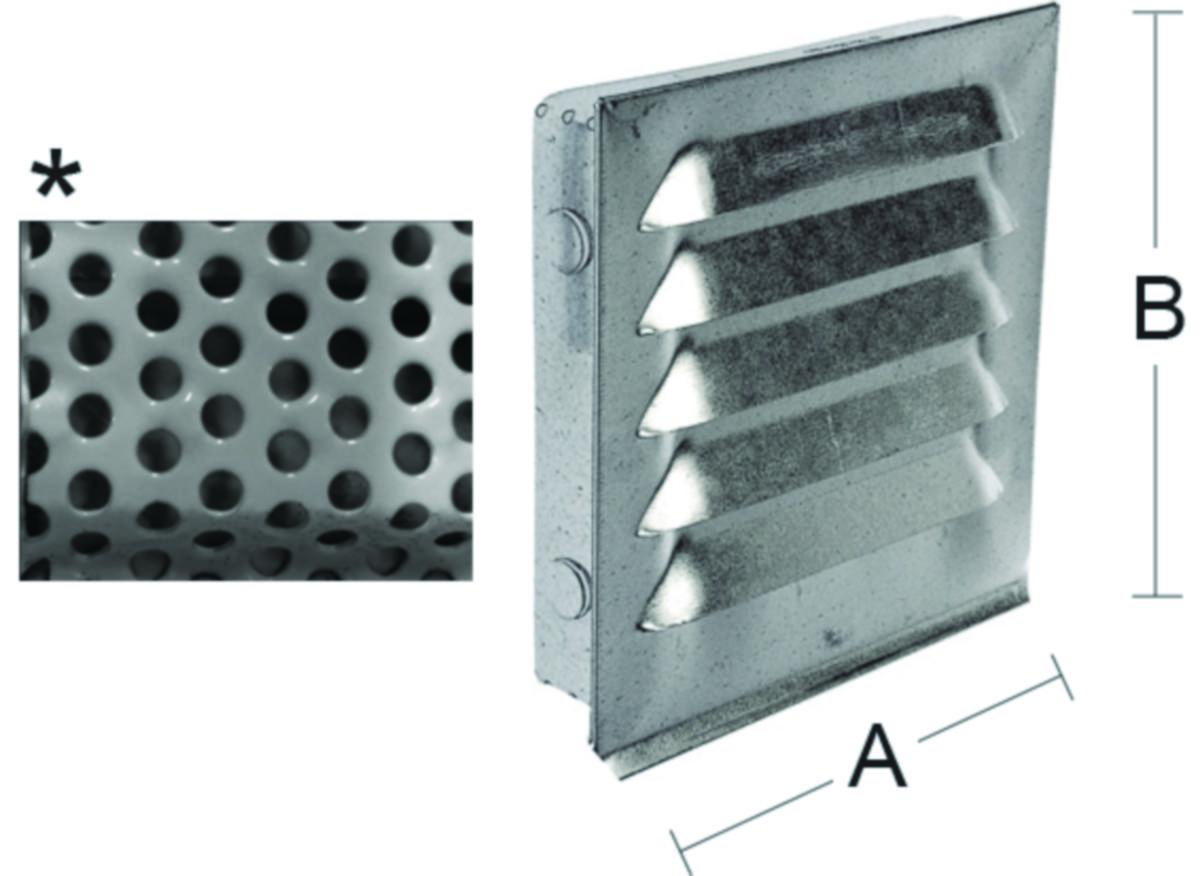 Ventilgaller 33 mussäker - VENTILGALLER HABO 33 Z 125X125MM MUSSÄKERT
