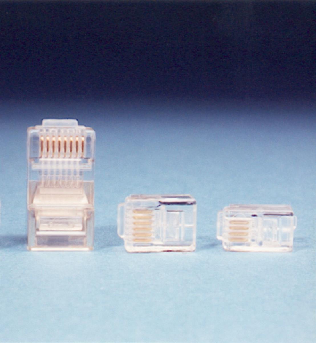 Modularkontakt RJ45 UTP 8/8 - MODULARKONTAKT RJ45 8/8 RUND RJ45 UTP 8/8 TD108R (25/fp)