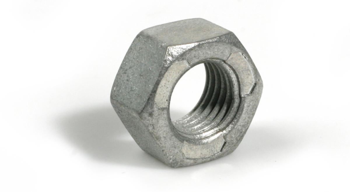 Sexkantslåsmutter helmetallisk 8.0 varmförzinkad Trilock - LÅSMUTTER HELMETALLISK 8 M20 FZV ISO 7042