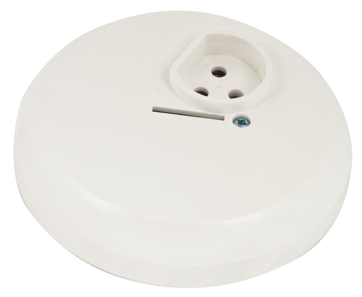 Takdoslock med lamputtag, utanpåliggande, 2-pol, ojordat - TAKUTTAG 2-POL UTAN JORD