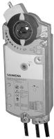 Spjällmotor GCA121.1E, vridande, 2-läges, AC/DC 24 V, fjäderåtergång, Siemens