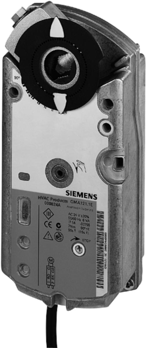 Spjällmotor GMA321.1E, vridande, 2-läges, AC 230 V, fjäderåtergång, Siemens - GMA321.1E SPJÄLLMOTOR SIEMENS