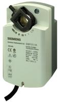 Spjällmotor GQD121.1A, vridande, 2-läges, AC/DC 24 V, fjäderåtergång, Siemens