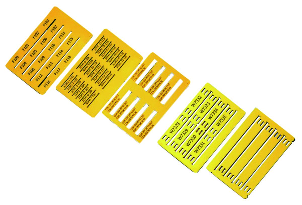Märkskylt X-Card - MÄRKNING 4,2X12MM GUL