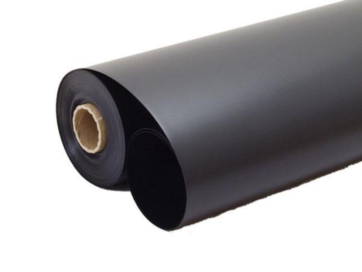 Plastplåt svart, i rullar, Danmat - PLASTPLÅT DANMAT SVART 1000MM 0.35 MM 25M 25KVM/RLE