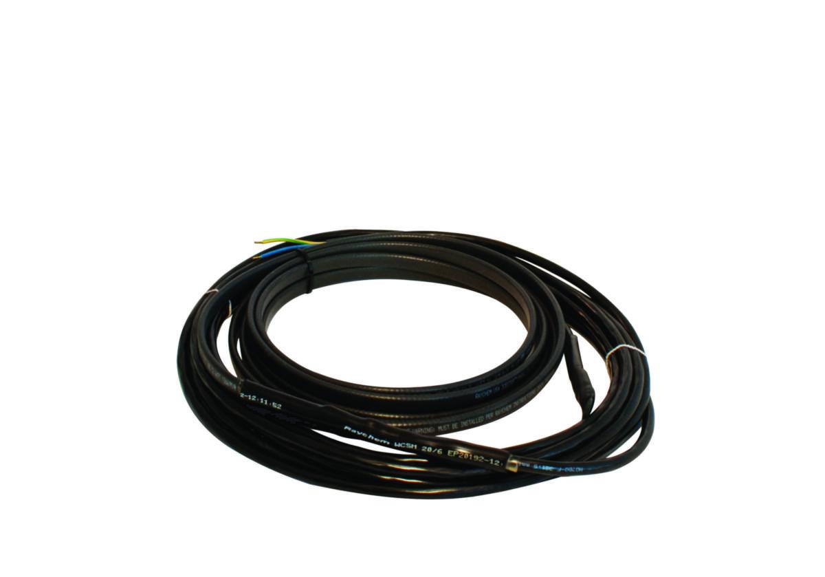Standardslinga GM-2X för frostskydd av hängrännor och rör - VÄRMEKABEL GM-2X 20 M 720W FÖR FROSTSKYDD AV TAK