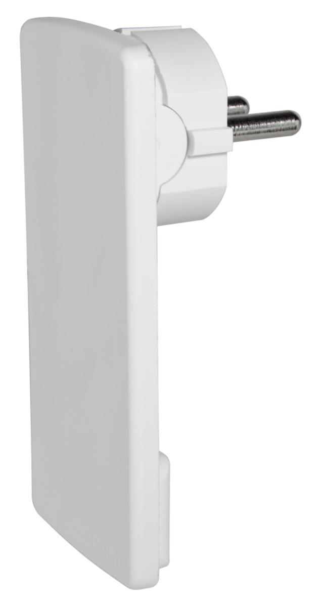Stickpropp Evoline, låg och vinklad modell, jordad - STICKPROPP EVOLINE JORD VIT